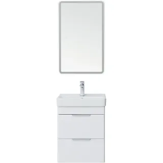 Тумба под раковину Aquanet Ирис New 310143 50 см белый глянец