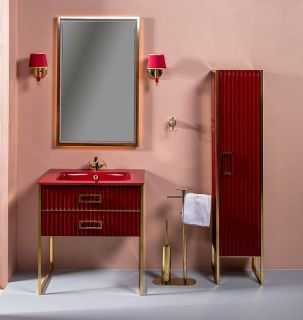 Пенал Armadi Art MONACO  бордо глянец +  золото R