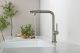 Смеситель для кухни AQUAme Cucina AQM9903BN с выдвижным изливом никель брашированный