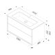 Тумба с раковиной Am.Pm Libre M60-FHX1002WM-WPC1000WM 100 см белый матовый