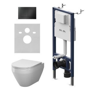 Комплект Am.Pm Spirit V2.0 IS90238.701900 инсталляция PrimeFit с подвесным унитазом Aquaspin и клавишей