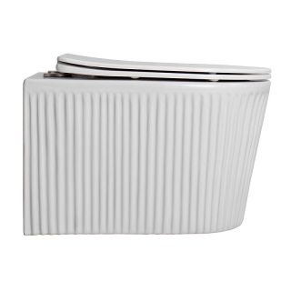 Унитаз подвесной Azario Still AZ-1909T безободковый торнадо белый