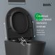 Комплект унитаз и биде IDDIS Калипсо (Calipso) CALR3BMi73 чёрный матовый