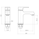 Смеситель для раковины PLStart PD10031 хром