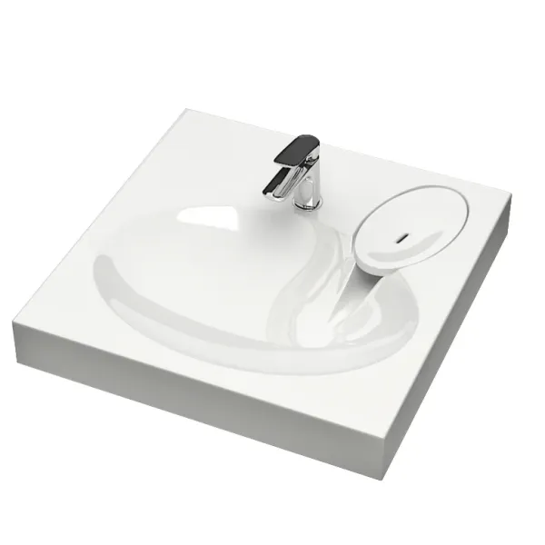 Раковина Reflexion Delta RX6060GM белая 60x60