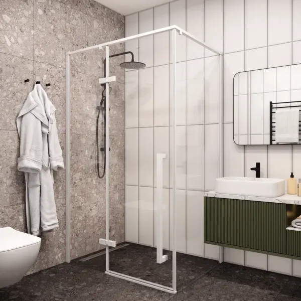 Душевой уголок Cerutti SPA C1AW 120x90см белый