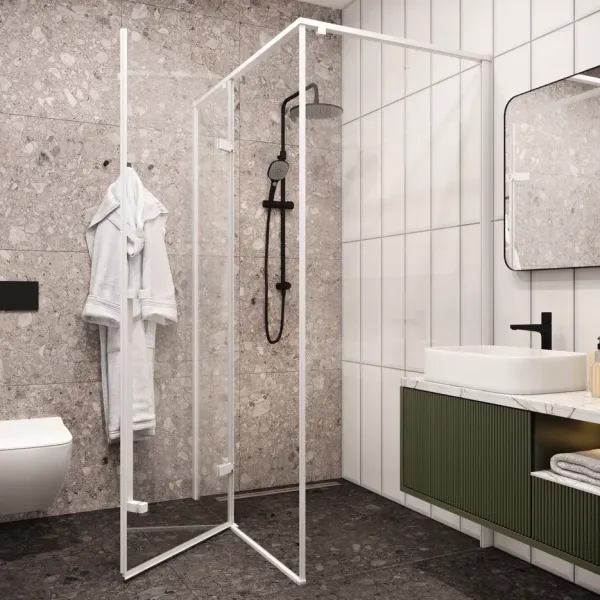 Душевой уголок Cerutti SPA C1AW 120x90см белый