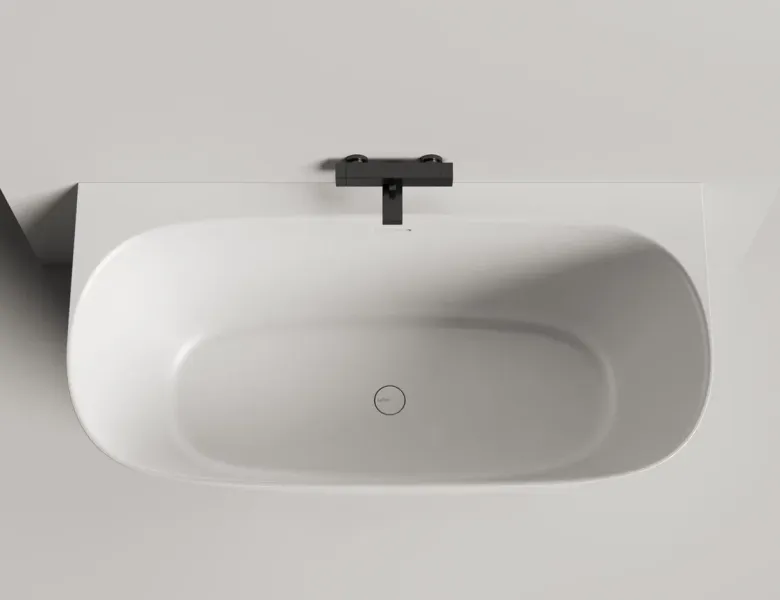 Ванна из искусственного камня Salini Sofia Wall S-Stone 102527M 160x80см белый матовый