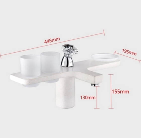 Смеситель для раковины Gappo G1096-8 белый