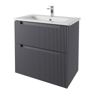 Тумба под раковину Dreja Euphoria 99.2022 80 см серый базальт матовый