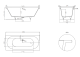 Ванна из искусственного камня Salini Ornella Axis Kit S-Stone 103523MRF 170x75см RAL полностью