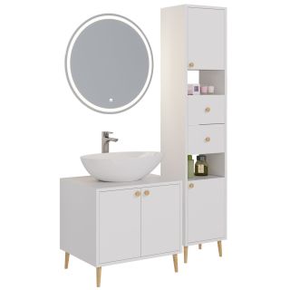 Пенал Dreja Luno 99.2034 35 см белый