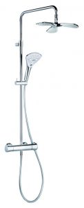 Душевая стойка Kludi Fizz Dual shower system с термостатом хром 6709605-00