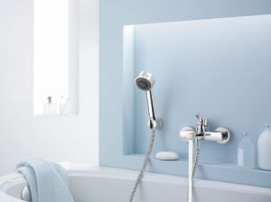 Душевая лейка Kludi Zenta с держателем хром 6075005-00