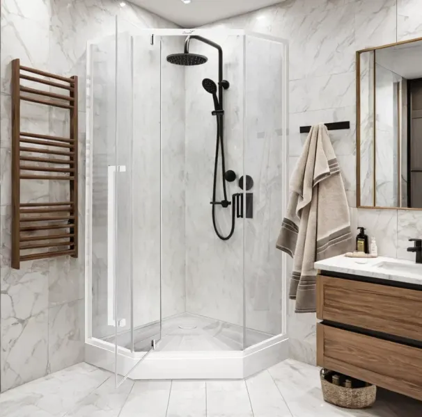 Душевой уголок Cerutti SPA C3AW 90x90см белый