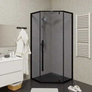Душевой уголок Cerutti SPA C3AB 90x90см чёрный