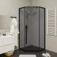 Душевой уголок Cerutti SPA C3AB 90x90см чёрный