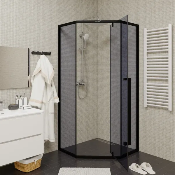 Душевой уголок Cerutti SPA C3AB 90x90см чёрный