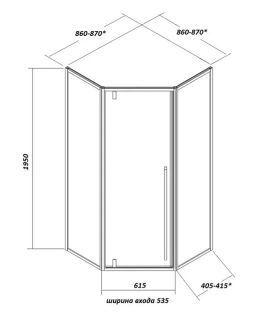 Душевой уголок Cerutti SPA C3AB 90x90см чёрный Душевой уголок Cerutti SPA C3AB 90x90см чёрный