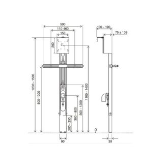 Инсталляция для писсуара Oli Eco Urinal 879116