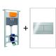 Инсталляция для унитаза Oli 120 ECO Sanitarblock mechanic 879236mSL00 панель слива Slim хром