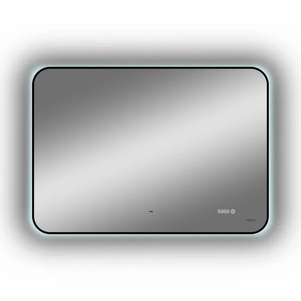 Зеркало Reflexion Black View RF4004BV с фоновой подсветкой бесконтактным сенсором черной окантовкой 70х100