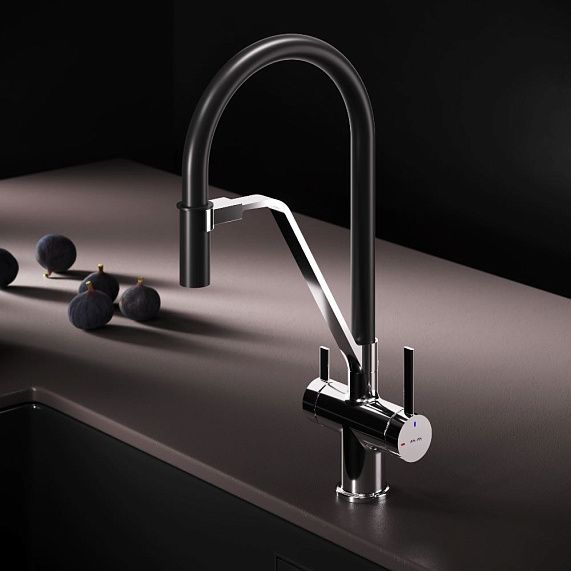 Смеситель для кухни Am.Pm Func F8F07802 черный хром