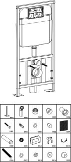 Комплект SantiLine SL-5004MB+SL-04 безободковый чёрный матовый унитаз с сиденьем микролифт и инсталляция с клавишей смыва чёрный матовый квадрат Комплект SantiLine SL-5004MB+SL-04 безободковый чёрный матовый унитаз с сиденьем микролифт и инсталляция с клавишей смыва чёрный матовый квадрат