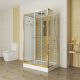 Душевая кабина Niagara NG-7772QG 120x90см золото/прозрачное