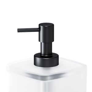 Стеклянный диспенсер для жидкого мыла с настенным держателем Am.Pm Inspire 2.0 чёрный матовый A50A36922