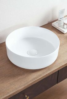 Раковина Armadi Art  чаша круглая керамика глянцевая белая d36 белый глянцевый