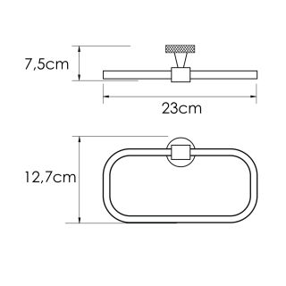 Полотенцедержатель WasserKRAFT Mosel K-46660 хром