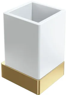 Стакан Boheme Qubic 10724-MG золото матовое
