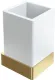 Стакан Boheme Qubic 10724-MG золото матовое