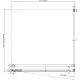 Душевая дверь Ravak Cool COSD1-80 X0VV40300Z1 80 см профиль чёрный стекло Transparent
