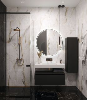 Столешница Armadi Art моноблок FLAT ST 100см (1004*452*100) белый матовый