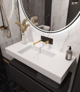 Столешница Armadi Art моноблок FLAT ST 100см (1004*452*100) белый матовый