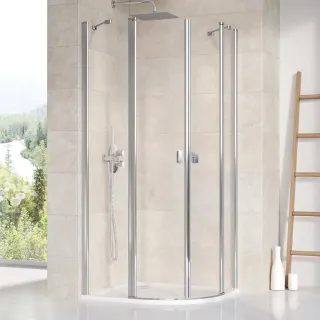 Душевой уголок Ravak Chrome CSKK4-90 3Q170C00Z1 90x90 см профиль хром стекло Transparent