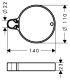 Мыльница Hansgrohe Cassetta'C 28678000