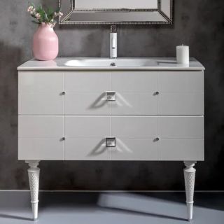 Тумба под раковину Armadi Art Vallessi Avangarde Piazza 100см белый/хром 841-100-WCR Тумба под раковину Armadi Art Vallessi Avangarde Piazza 100см белый/хром 841-100-WCR