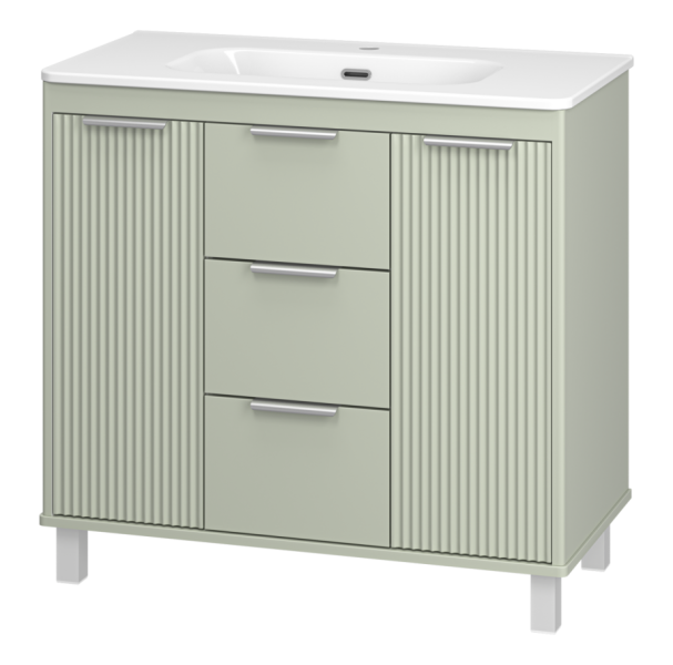 Напольная тумба под раковину Brevita Risacca Pistachio 90 УТ000026421 фисташковый