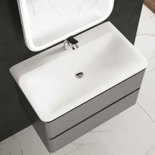 Раковина мебельная AQUAme Solo 08.80/W/RL 80 см белый