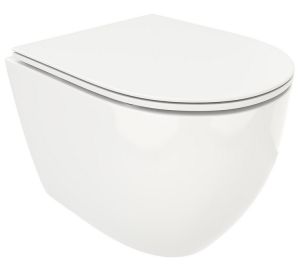Подвесной унитаз Cerutti SPA Ticino Aria MW CT8917 безободковый белый матовый