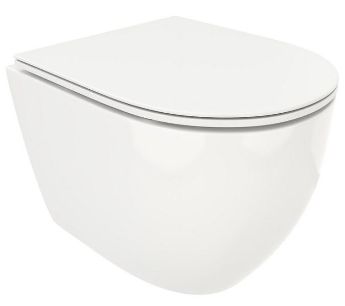 Подвесной унитаз Cerutti SPA Ticino Aria MW CT8917 безободковый белый матовый
