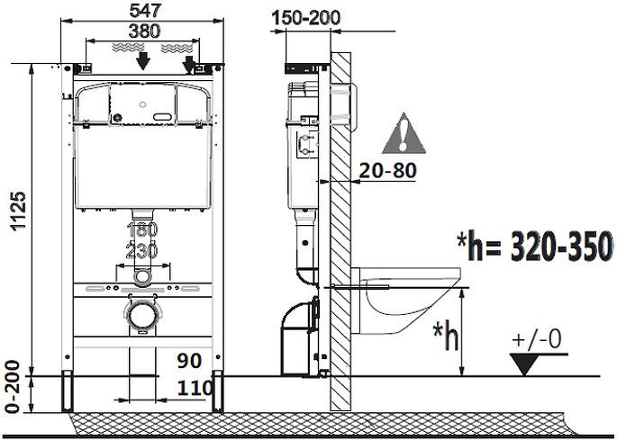Комплект Roca Dama senso 893104680 подвесной унитаз, инсталляция, сиденье