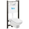Комплект Roca Dama senso 893104680 подвесной унитаз, инсталляция, сиденье