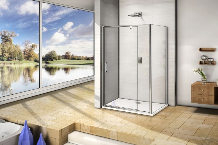 Душевая дверь Good Door Orion WTW - PD-120-С-CH стекло прозрачное