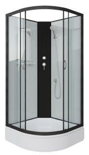 Душевая кабина Niagara NG-6703-14BK 80x80см чёрный/прозрачное