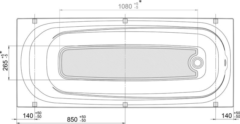 Акриловая ванна Triton Европа 170x70 см Акриловая ванна Triton Европа 170x70 см