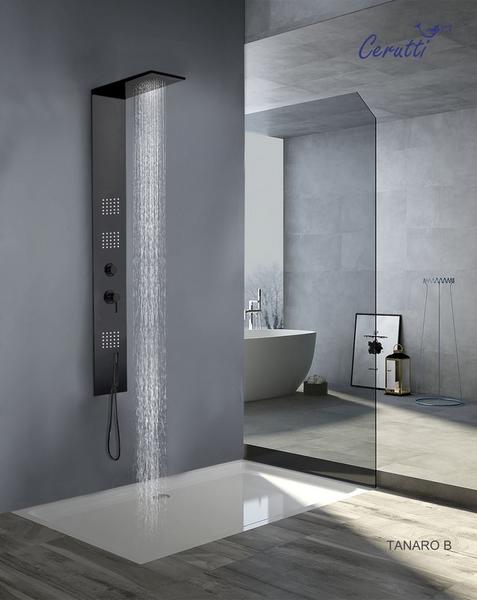 Душевая панель Cerutti SPA Tanaro B чёрный СТ8991